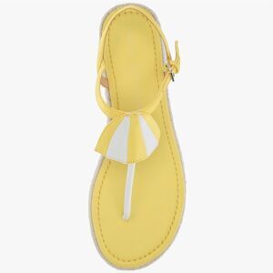 🔥NIB Katy Perry Yellow Umbrella The Shay Espadrille Sandals Size 8.5